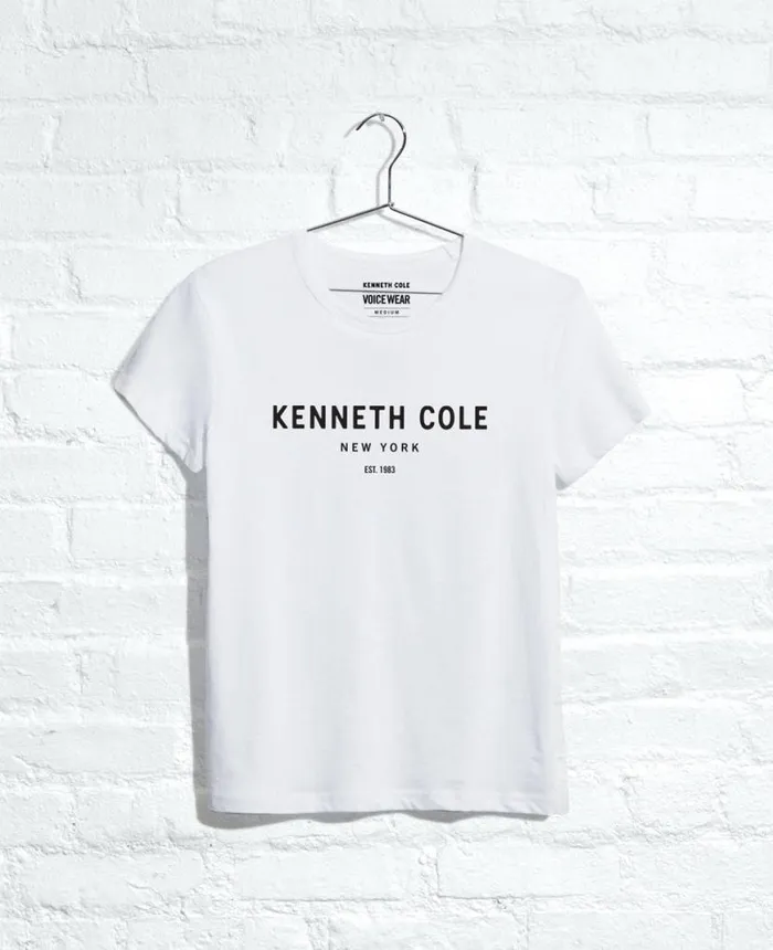 Site Exclusive 1983 Logo TShirt White Men Kenneth Cole Polos and TShirts Site Exclusive 1983 Logo TShirt White Men Kenneth Cole Polos and TShirts