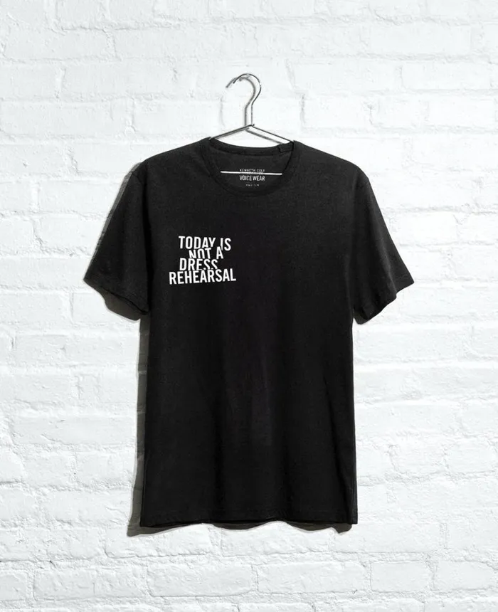 Site Exclusive Dress Rehearsal TShirt Black MenWomen Kenneth Cole TShirts