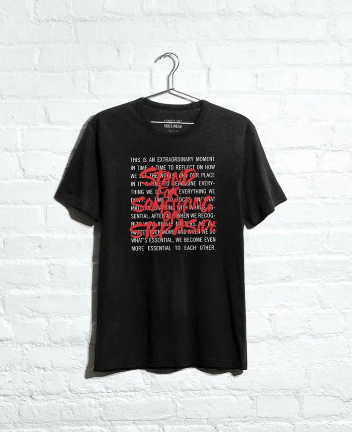 Site Exclusive Stand For Something TShirt Black MenWomen Kenneth Cole TShirts