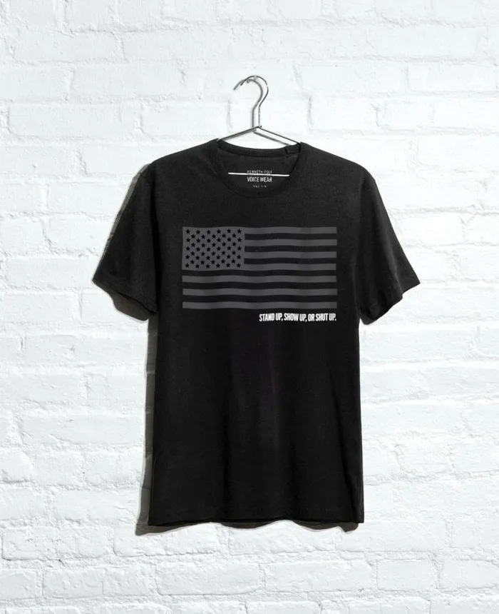 Site Exclusive Stand Up Show Up Or Shut Up TShirt Black MenWomen Kenneth Cole TShirts