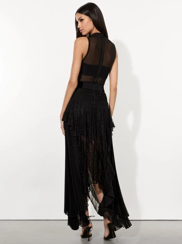Skirts Women Alice Olivia Coralia Midi Skirt Black