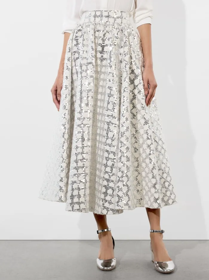 Skirts Women Alice Olivia Nilda Voluminous Skirt Off White