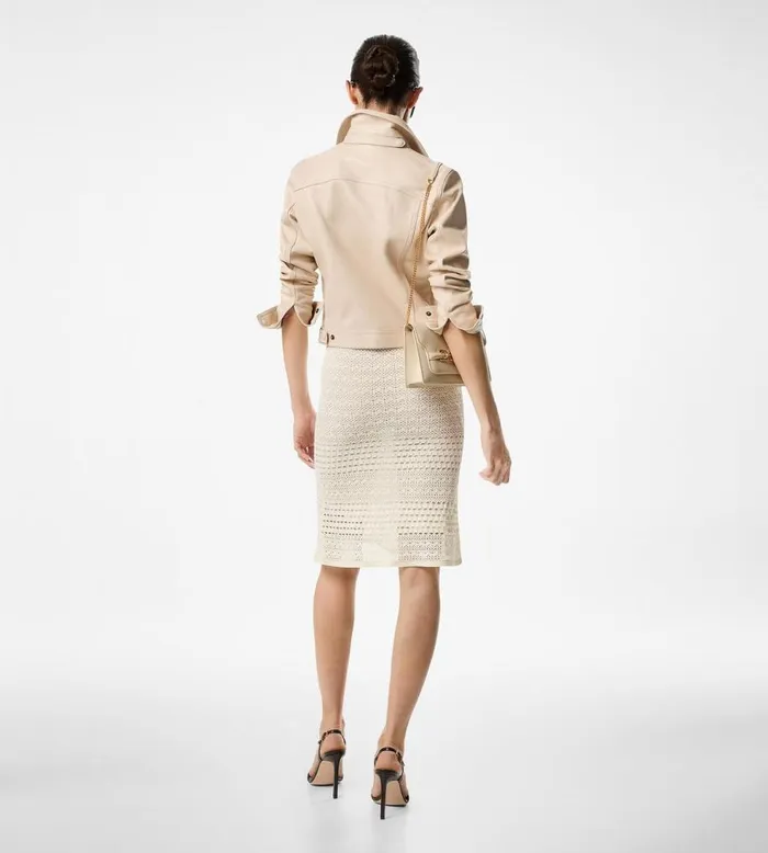 Skirts Women TOM FORD OPENWORK STRETCH VISCOSE KNIT SKIRT Off White Skirts Women TOM FORD OPENWORK STRETCH VISCOSE KNIT SKIRT Off White