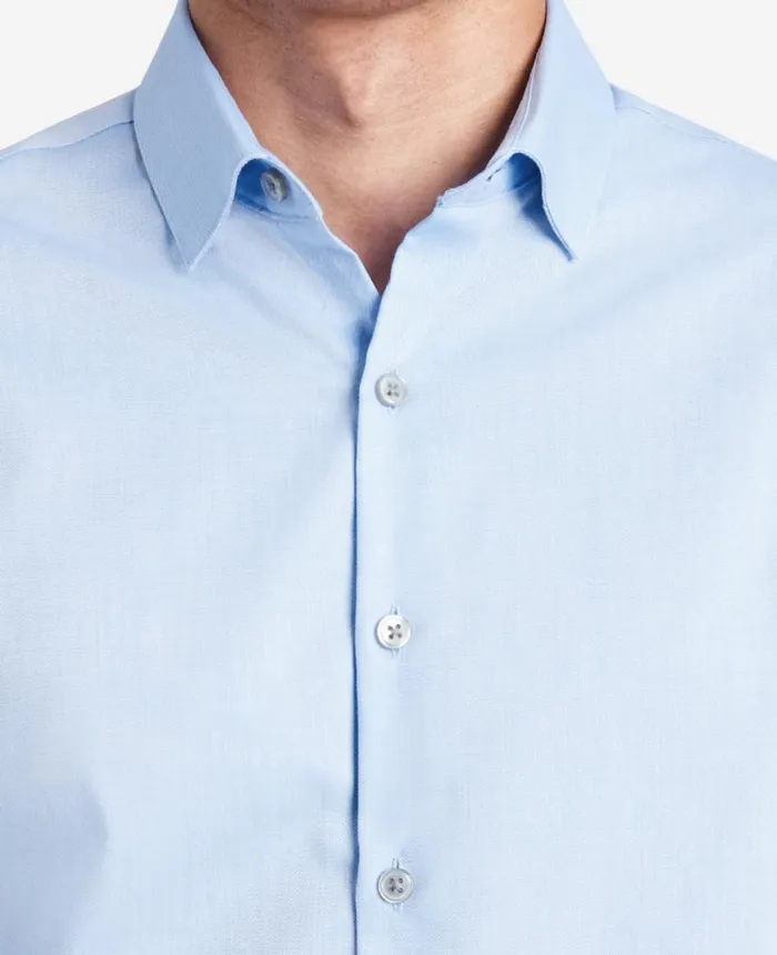 SlimFit ButtonDown Stretch Dress Shirt With TEK FIT Light Blue Men Kenneth Cole Shirts SlimFit ButtonDown Stretch Dress Shirt With TEK FIT Light Blue Men Kenneth Cole Shirts