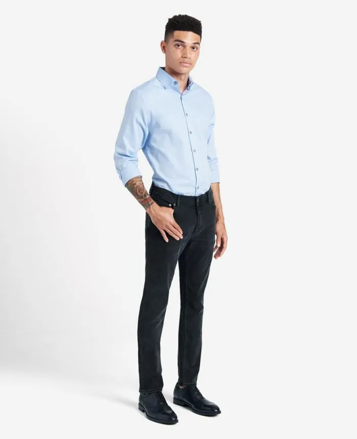 SlimFit ButtonDown Stretch Dress Shirt With TEK FIT Light Blue Men Kenneth Cole Shirts SlimFit ButtonDown Stretch Dress Shirt With TEK FIT Light Blue Men Kenneth Cole Shirts