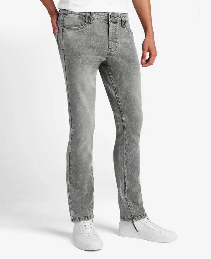 SlimFit Recycled Stretch Denim Jeans Lehr 8211 Acid Wash Grey Men Kenneth Cole Denim