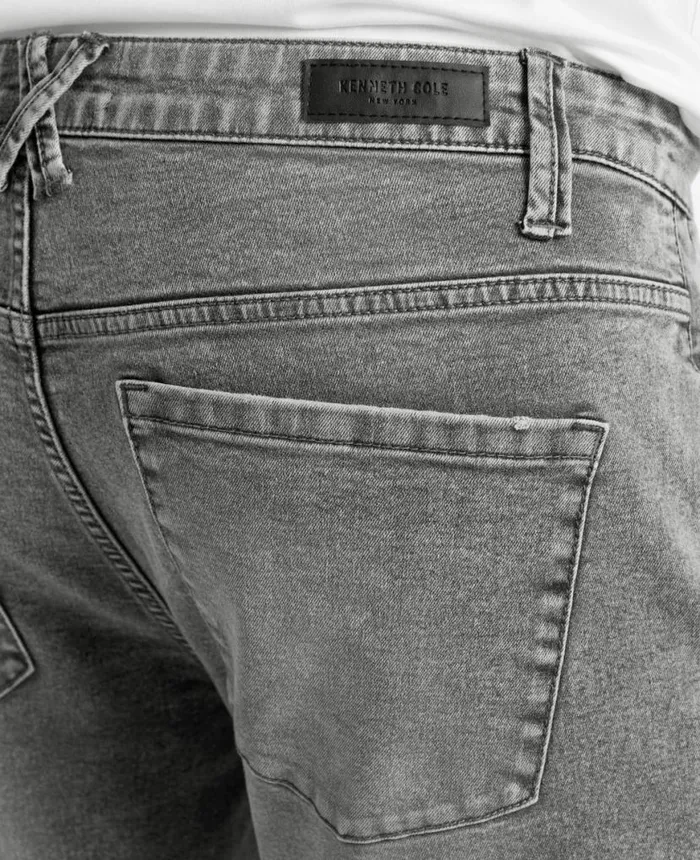 SlimFit Recycled Stretch Denim Jeans Lehr 8211 Acid Wash Grey Men Kenneth Cole Denim