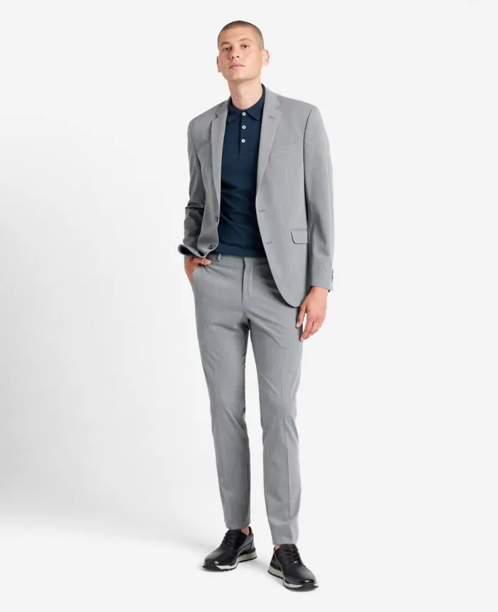 SlimFit Stretch Suit Separate Jacket Light Grey Men Kenneth Cole Suits and Suit Separates SlimFit Stretch Suit Separate Jacket Light Grey Men Kenneth Cole Suits and Suit Separates