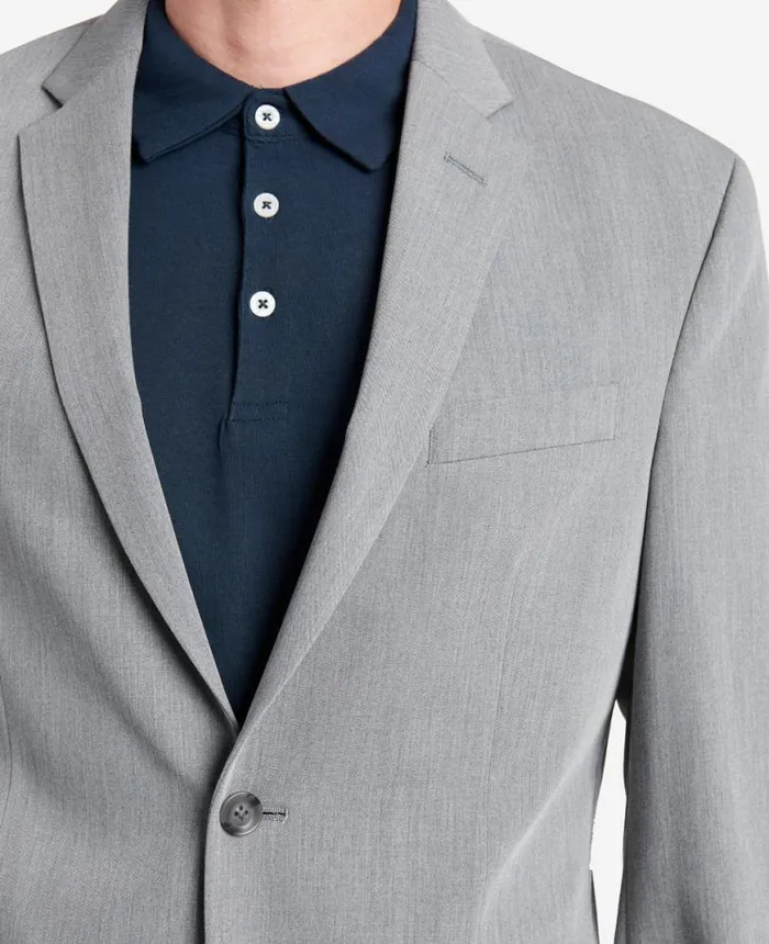 SlimFit Stretch Suit Separate Jacket Light Grey Men Kenneth Cole Suits and Suit Separates SlimFit Stretch Suit Separate Jacket Light Grey Men Kenneth Cole Suits and Suit Separates