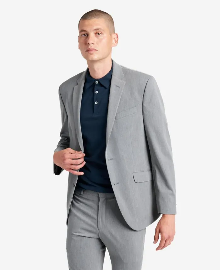 SlimFit Stretch Suit Separate Jacket Light Grey Men Kenneth Cole Suits and Suit Separates SlimFit Stretch Suit Separate Jacket Light Grey Men Kenneth Cole Suits and Suit Separates