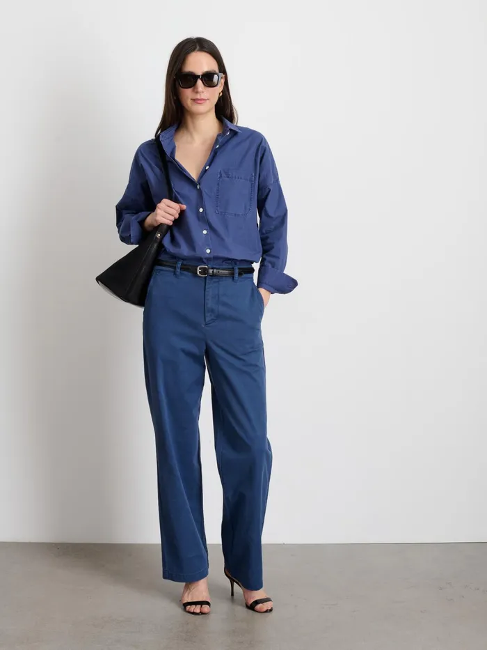 Sloane Pant French Navy Women Alex Mill Pants