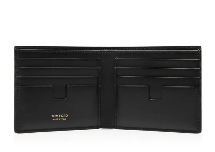Small Leather Goods Men TOM FORD GLOSSY PRINTED CROC CLASSIC BIFOLD WALLET Black Small Leather Goods Men TOM FORD GLOSSY PRINTED CROC CLASSIC BIFOLD WALLET Black