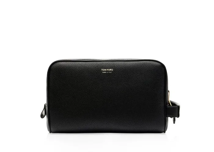 Small Leather Goods Men TOM FORD GRAIN LEATHER TOILETRY BAG Black Small Leather Goods Men TOM FORD GRAIN LEATHER TOILETRY BAG Black