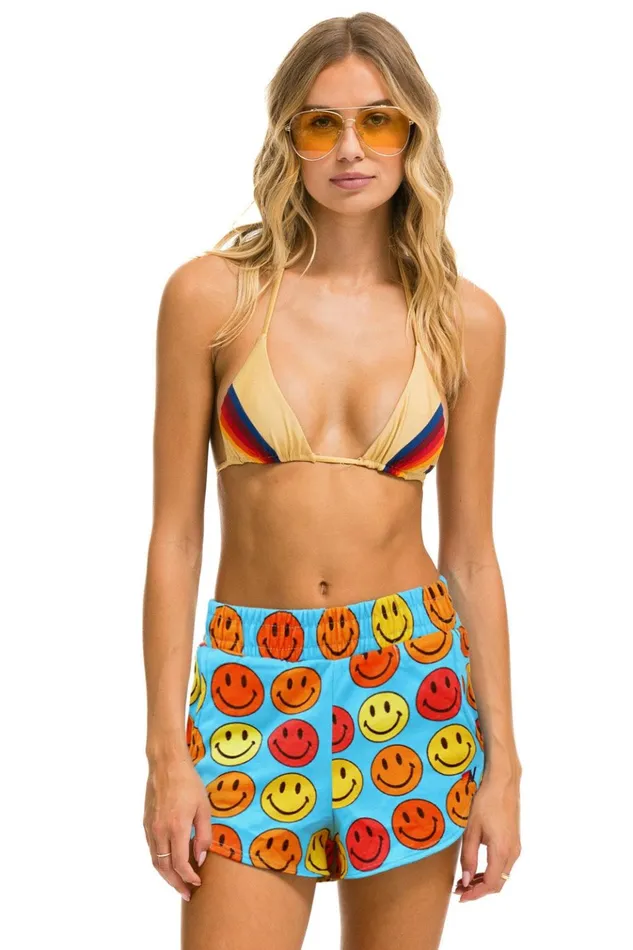 SMILEY BINGO WOMENS LOUNGER SHORT 8211 SKY Women Aviator Nation Shorts
