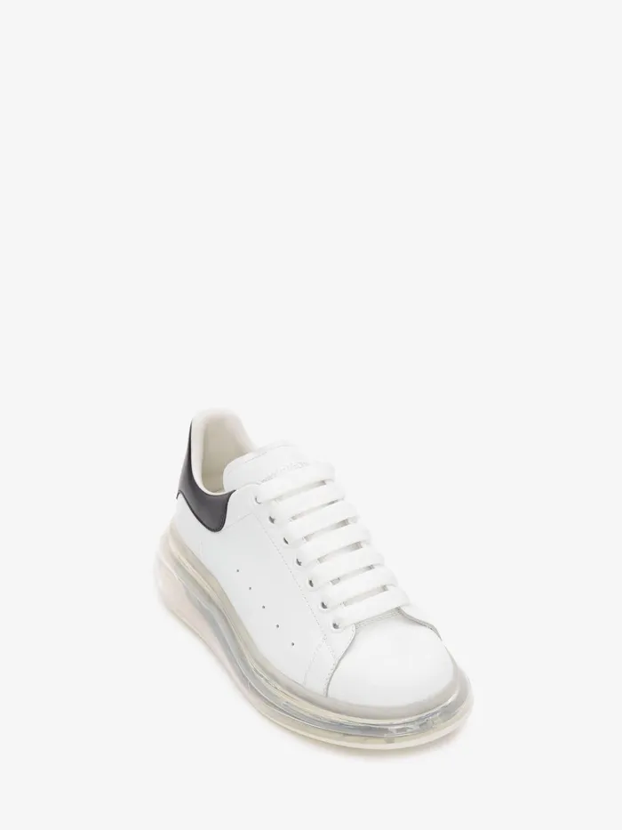 Sneakers Men Alexander McQueen Oversized Transparent Sole Sneaker Whiteblack Sneakers Men Alexander McQueen Oversized Transparent Sole Sneaker Whiteblack