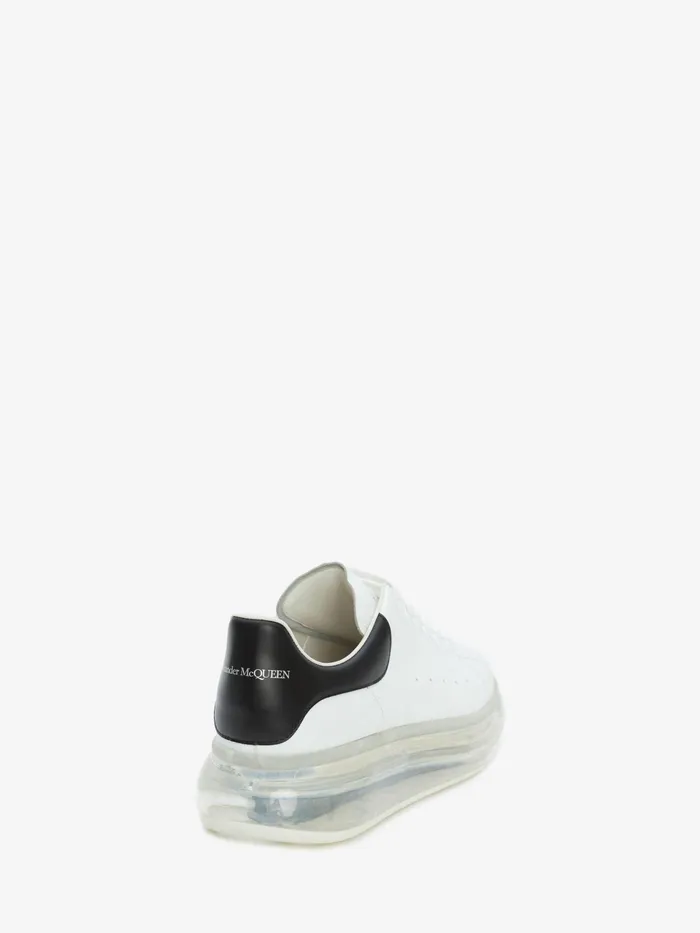 Sneakers Men Alexander McQueen Oversized Transparent Sole Sneaker Whiteblack Sneakers Men Alexander McQueen Oversized Transparent Sole Sneaker Whiteblack
