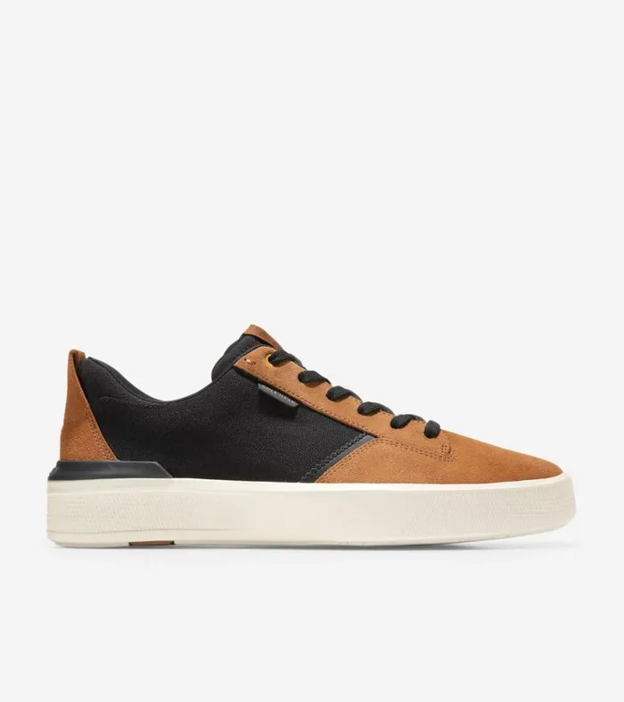 Sneakers Men Cole Haan GrandPr Crew Sneaker Blackgolden Toffeeivory