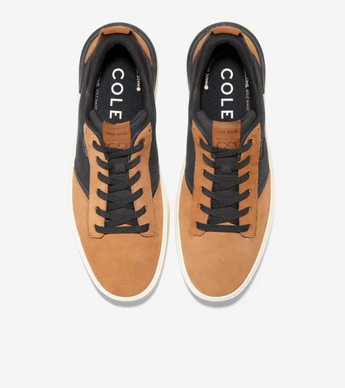 Sneakers Men Cole Haan GrandPr Crew Sneaker Blackgolden Toffeeivory
