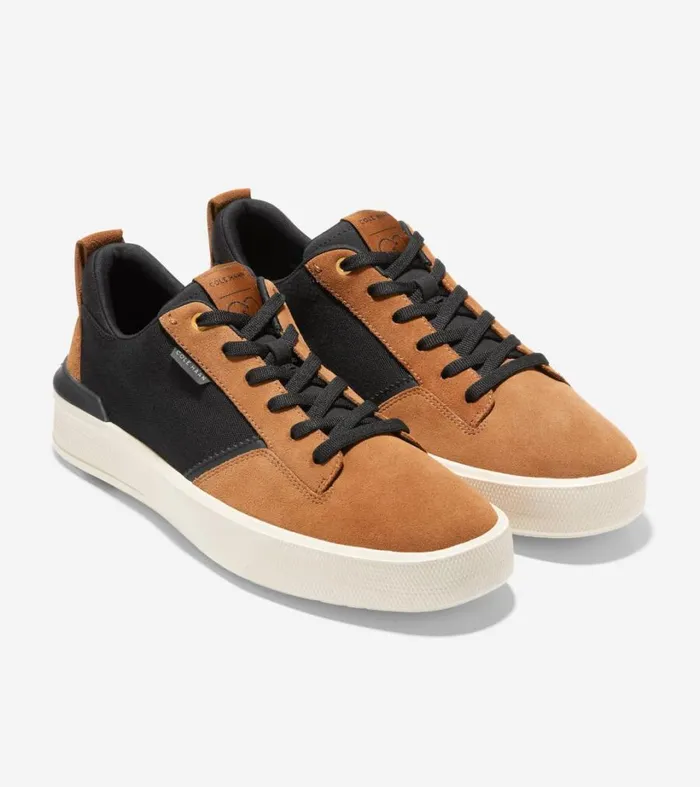 Sneakers Men Cole Haan GrandPr Crew Sneaker Blackgolden Toffeeivory