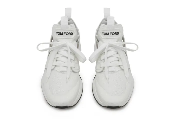 Sneakers Men TOM FORD NEOPRENE SUEDE JAGO SNEAKER White White Sneakers Men TOM FORD NEOPRENE SUEDE JAGO SNEAKER White White