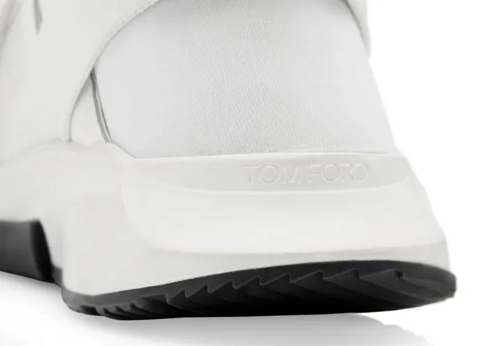 Sneakers Men TOM FORD NEOPRENE SUEDE JAGO SNEAKER White White Sneakers Men TOM FORD NEOPRENE SUEDE JAGO SNEAKER White White