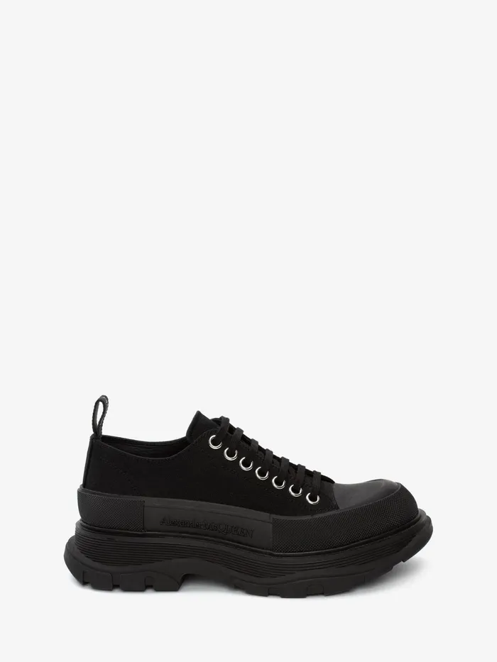 Sneakers Women Alexander McQueen Tread Slick Lace Up Black