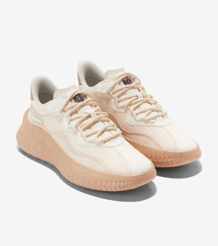Sneakers Women Cole Haan Generation ZERGRAND II SQL Ivoryangorasesame