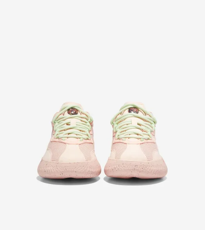 Sneakers Women Cole Haan Generation ZERGRAND II SQL Silver Peonysea Glass