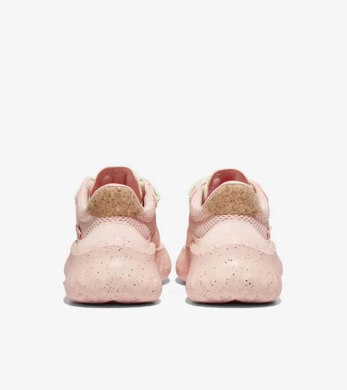 Sneakers Women Cole Haan Generation ZERGRAND II SQL Silver Peonysea Glass