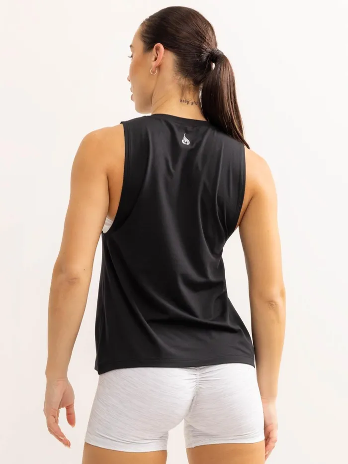 Soft Tech Loose Fit Tank 8211 Black Women Ryderwear Tops