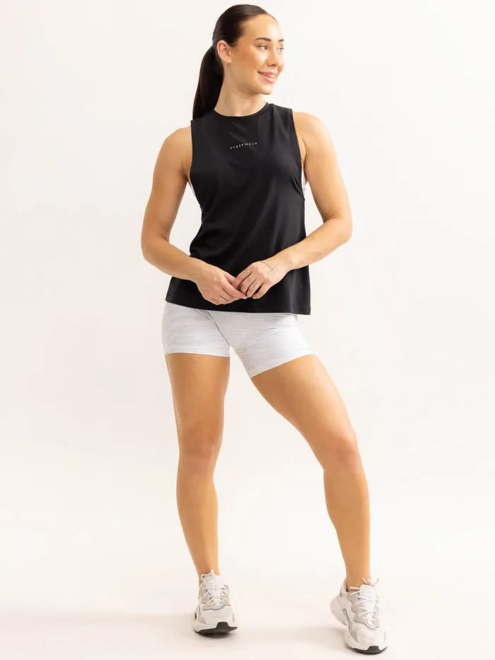 Soft Tech Loose Fit Tank 8211 Black Women Ryderwear Tops
