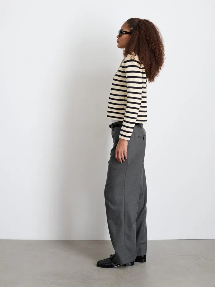 Soho Trouser In Wool Charcoal Women Alex Mill Set Dressing