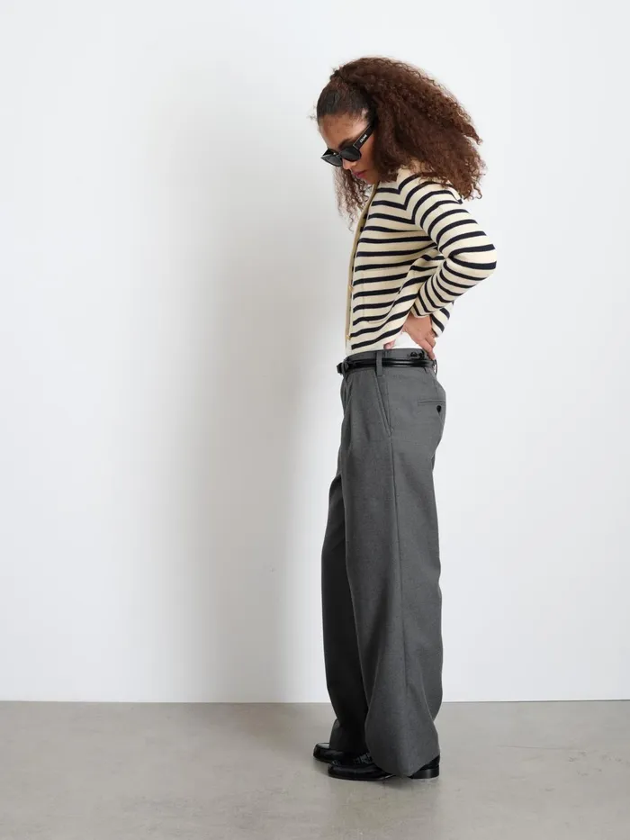 Soho Trouser In Wool Charcoal Women Alex Mill Set Dressing