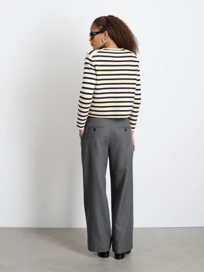 Soho Trouser In Wool Charcoal Women Alex Mill Set Dressing