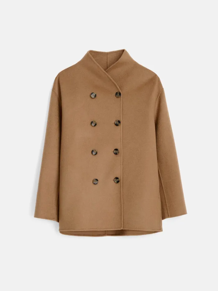 Sophia Coat In Wool Camel Women Alex Mill Jackets Outerwear