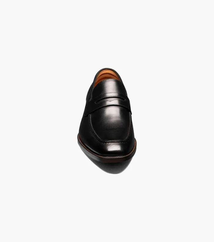 Sorrento Moc Toe Penny Loafer Black Men Florsheim Loafers and Slip Ons
