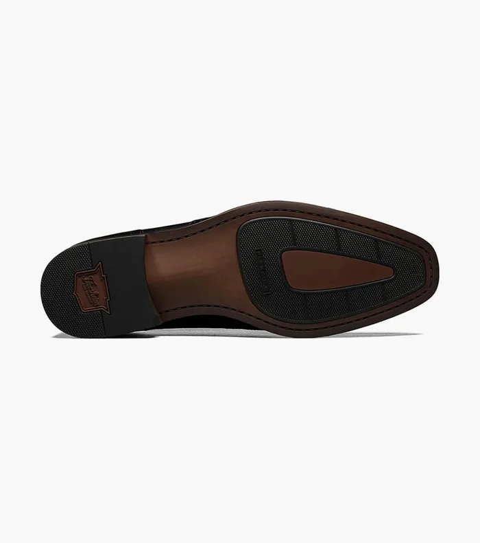 Sorrento Moc Toe Penny Loafer Black Men Florsheim Loafers and Slip Ons