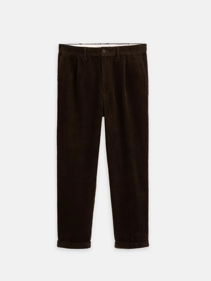 Standard Pleated Pant In Corduroy Chocolate Men Alex Mill Pants