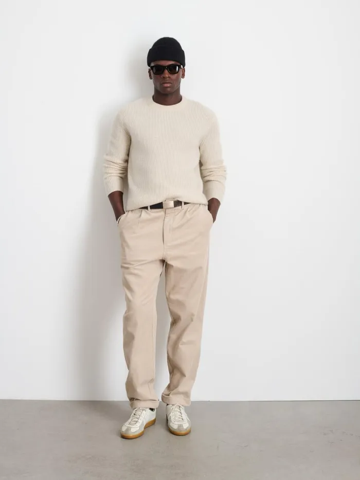 Standard Pleated Pant In Corduroy Cloud Grey Men Alex Mill Pants