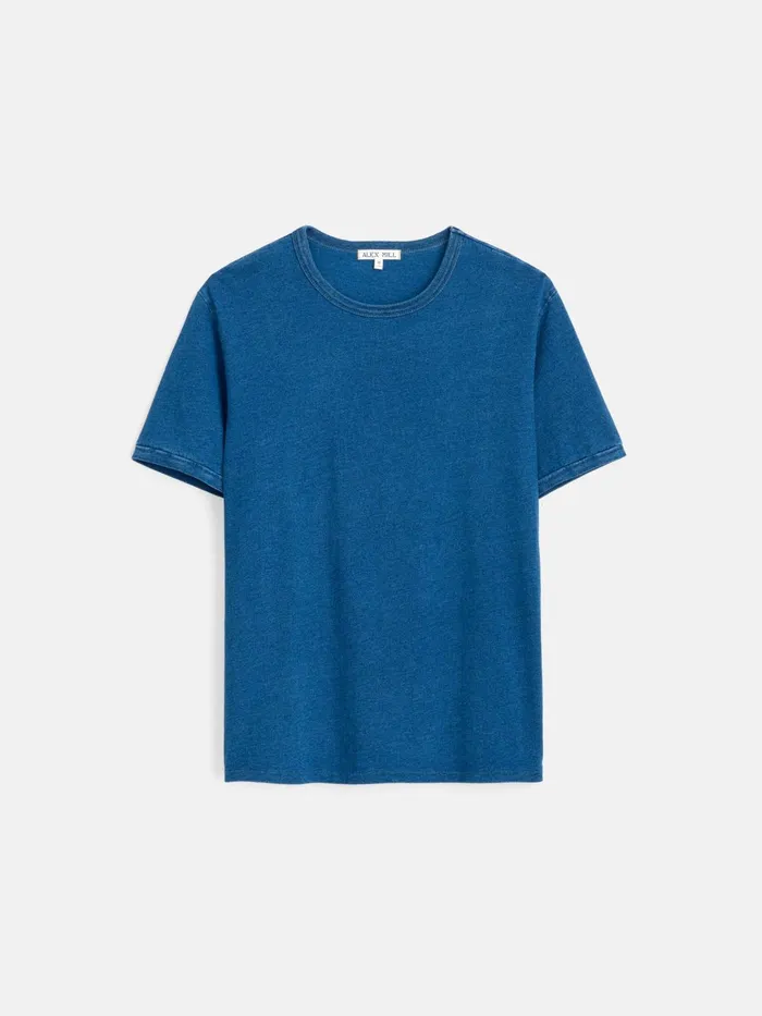 Standard TShirt In Indigo Slub Cotton Men Alex Mill Tees Polos