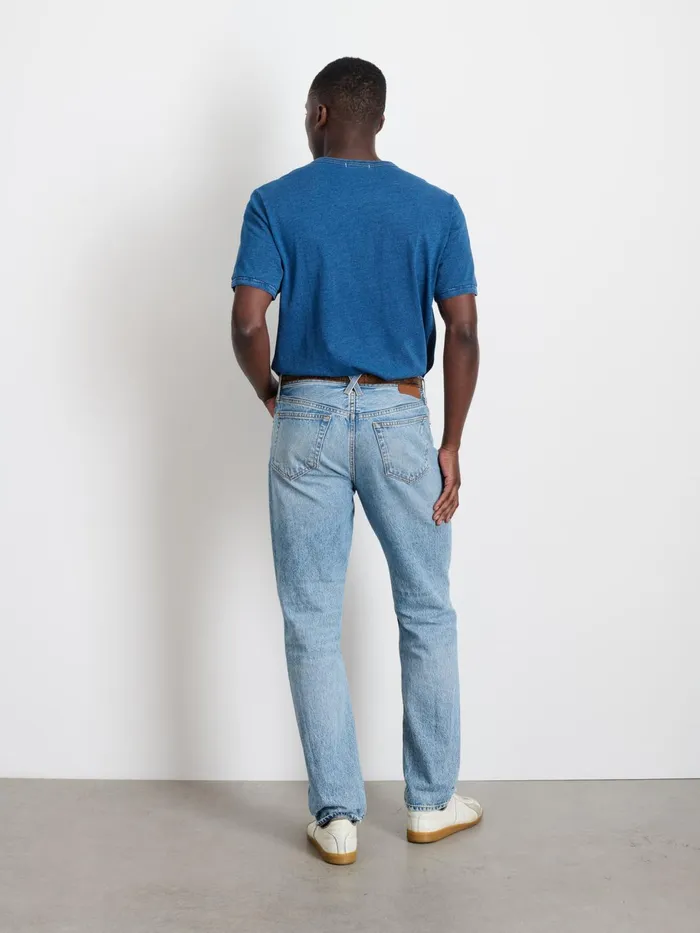 Standard TShirt In Indigo Slub Cotton Men Alex Mill Tees Polos