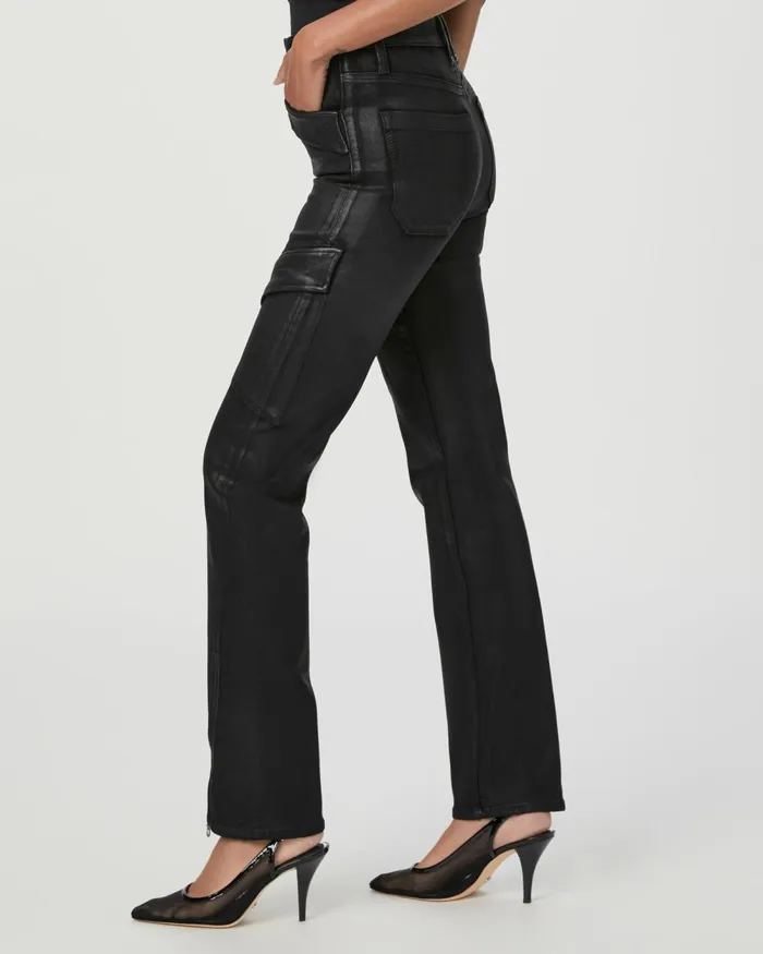 Stella Cargo Straight Jean 8211 Black Fog Luxe Coating Women PAIGE Straight Stella Cargo Straight Jean 8211 Black Fog Luxe Coating Women PAIGE Straight