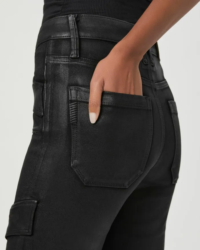Stella Cargo Straight Jean 8211 Black Fog Luxe Coating Women PAIGE Straight Stella Cargo Straight Jean 8211 Black Fog Luxe Coating Women PAIGE Straight