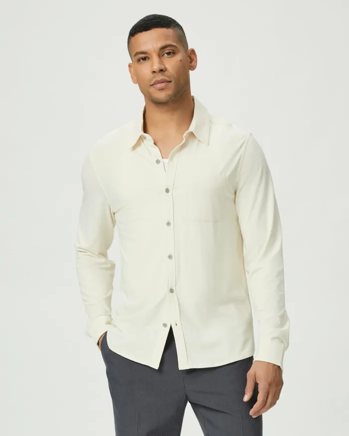 Stockton Button Up 8211 Tan Ceramic Men PAIGE Shirts