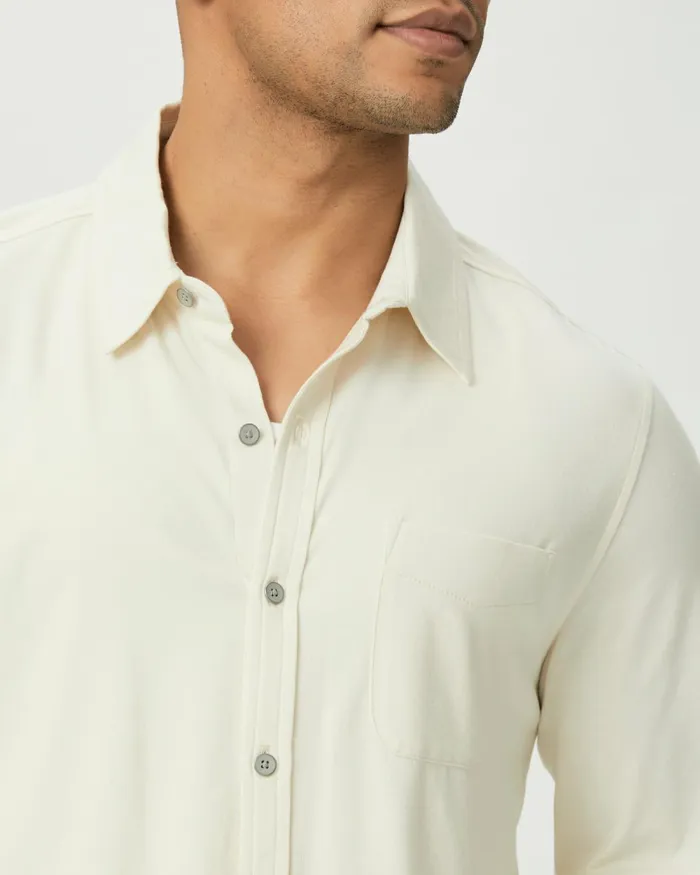 Stockton Button Up 8211 Tan Ceramic Men PAIGE Shirts Stockton Button Up 8211 Tan Ceramic Men PAIGE Shirts