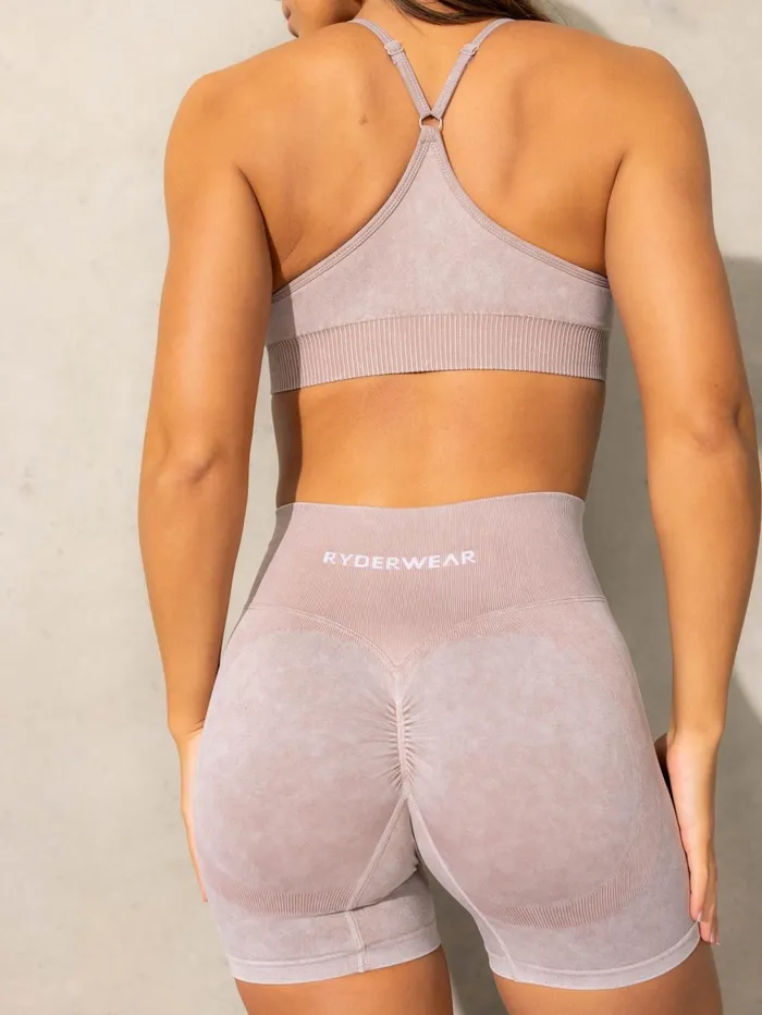 Stonewash Scrunch Seamless Shorts 8211 Fawn Stonewash Women Ryderwear Gym Shorts