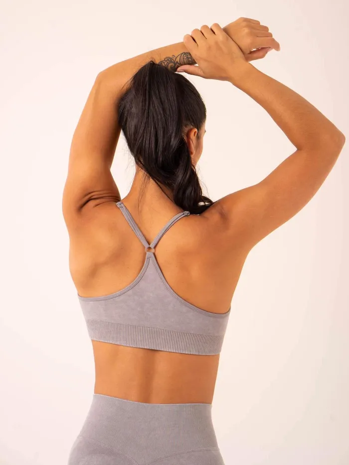 Stonewash Seamless Sports Bra 8211 Grey Stonewash Women Ryderwear Sports Bras