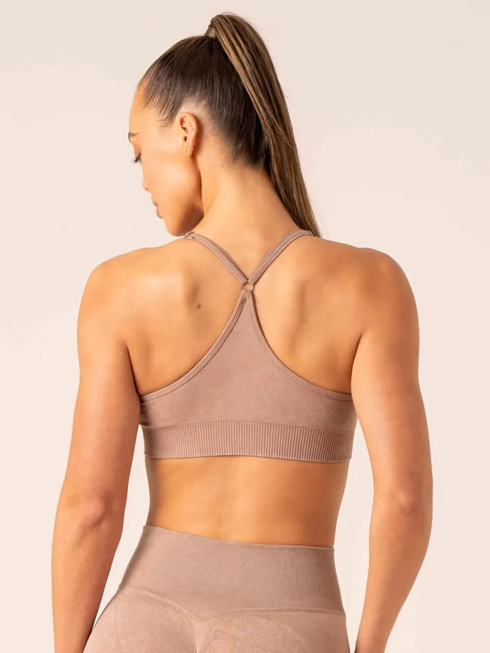 Stonewash Seamless Sports Bra 8211 Tan Stonewash Women Ryderwear Sports Bras