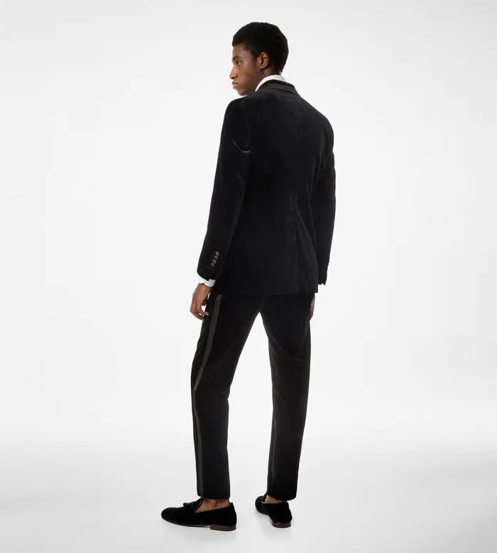 Suits Men TOM FORD COMPACT LIGHT VELVET ATTICUS TROUSER Black Suits Men TOM FORD COMPACT LIGHT VELVET ATTICUS TROUSER Black