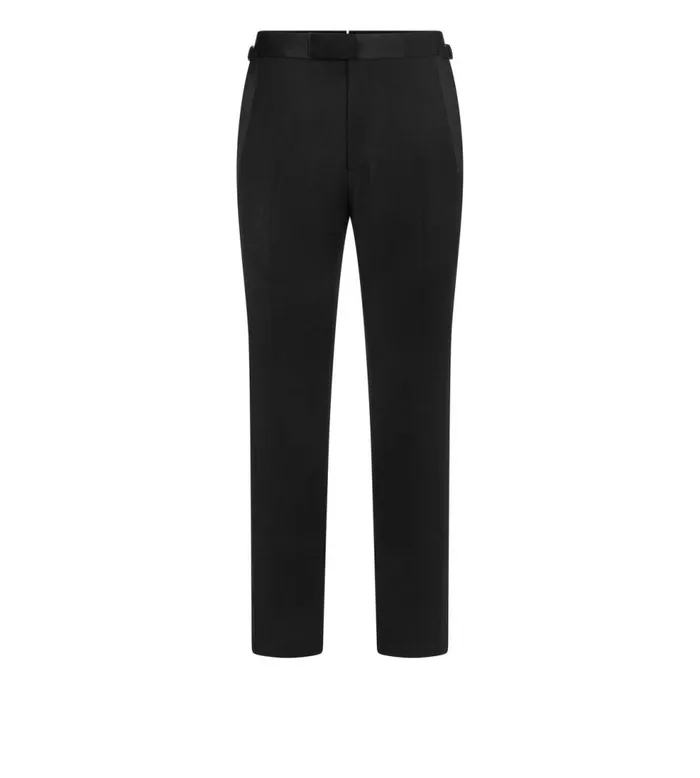 Suits Men TOM FORD WOOL MOHAIR SHELTON EVENING TROUSER Black